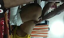 Indian bahu moans as old sasur ji fucks her tight pussy doggystyle then creampies her wet 😋🔥