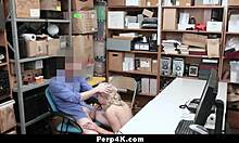 Blonde Teen Burglar, You Ready for Mall Cop's Hard Arrest Ride?