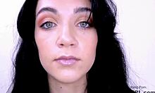 innocent teen brunette's modeling audition turns into unexpected sofa pounding