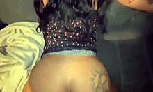 backshots on petite ebony baddie then ice her tight pussy 😈💦