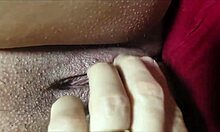 karina horny married bride masturbates swollen shaved juicy pussy black dildo lucas watches