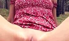 Petite Mia Bandini takes hardcore anal creampie picnic forest fuck