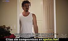 damn, this horny blonde stepsis is begging to ride cock with spanish subs