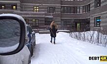 redhead calms furious credit broker with bent over doggystyle sex