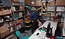 Tiny pale teen suspect fucked hard by officer!