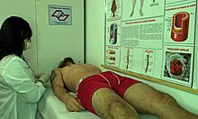 nurse gets wet fingering patient erection in hospital foreplay