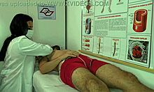 nurse gets wet fingering patient erection in hospital foreplay