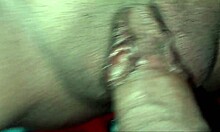 Tight shaved teen pussy gets filled with creampie after begging