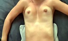 Skinny tattooed amateur teen anal fucked bent over by best friend creampie