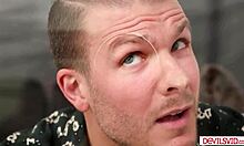 Guy Savagely Pounds Ebony Wife and Best Friend Threesome