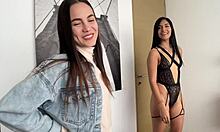 two sexy latina milfs in casting bend over for sloppy deepthroat and doggystyle pounding