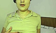 Beautiful short hair latina strips lingerie rips clothes for solo pussy play