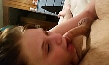 i-i tried throat therapy on my friend's small cock homemade it was messy