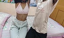 Yo, check dimple's home deal turning into wild indian stepsis sex romp