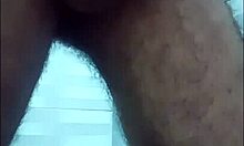 waiting for my neighbor in the shower, i stroke my big cock and milk a huge load