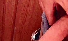 Intense short foreskin handjob strokes massive solo cock explosion