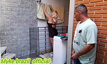 Housewife Ines Ventura Catches Employee Masturbating And Fucks Him Bent Over