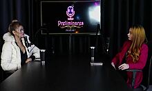 Jhocy and bia hot tease in sheer red lingerie cosplay compilation!