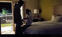 damn that young slut takes it rough missionary style with door wide open!