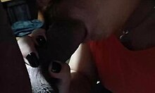 She obsesses over sucking his huge cock every heated meetup 