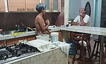 Stepsister Dances Naked in Kitchen, Begs for My Cock Now