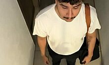 my heart races as rei in evangelion cosplay deepthroats shinji with those cute small tits bouncing