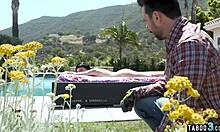 toothless rose winters tempts stepdad with her forbidden teen backdoor