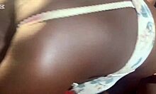 Black girlfriend bounces on huge boyfriend dick