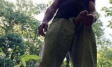 public park jerkoff huge cock eruption cum everywhere unseen