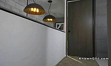 redhead ex girlfriend strips fishnets for hardcore pov blowjob and monster cock banging