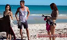 Wife Endures Hardcore Slave Training as Excited Young 18+ Tourists Felicity Feline and Jade Dominate Her Roughly