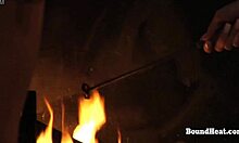 Slave maid's pussy bound and marked hard by strict femdom mistress