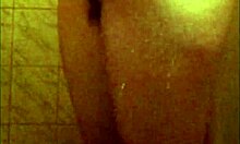 Perfect Ebony Ass Caught on Spy Cam in Steamy Shower