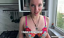 cheating on boyfriend with his friend bending me over for rough doggystyle creampie