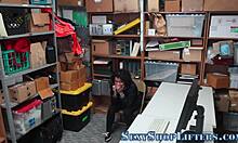 i feel her huge tits bounce wildly fucking this busty cop after getting caught