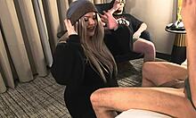 first time trying his friend's huge cock while cucking him