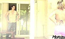 blonde milf sneaks off to fuck stepdaughter's boyfriend with her wet milf pussy