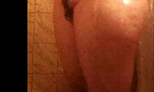 Perfect Ebony Ass Caught on Spy Cam in Steamy Shower