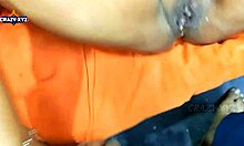 Desi bhabhi in red saree, tight pussy takes hard pounding from devar at ranch?