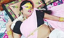 WOW INDIAN BRIDE'S FIRST NIGHT TELUGU DIRTY TALK WITH STEPDAD SPANKING CURVY BODY!