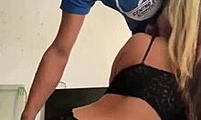 Sloppy interracial Latina first-time blowjob feels so intense