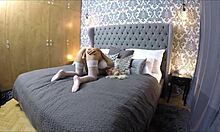 muscular guy catches masturbating teen and fucks her big ass cowgirl to cum swallow