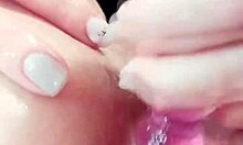 i watch my fave porn n jerk off tight wet shaved asian holes till i cum hard from anal toy stretch