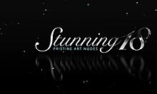 Young brunette Philana Q fingers wet shaved pussy with toys