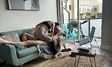 chill sunday on couch blowing olivia's deepthroat then sloppy fuck 😜💋