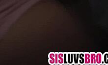 step bro so you're stuck sharing my bed tonight wanna lick my pussy first?