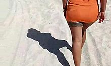 Puta Mexicana Flashes Tanga and Tetas on Public Beach for Horny Eyes!