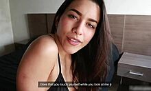 imagine this brunette latina in black dress teasing her perfect ass until your load sprays everywhere