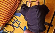 damn this hot hooded stranger just dropped to suck my huge cock pov style