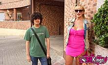 victoria vera bends for young cock slamming her fat milf ass doggystyle